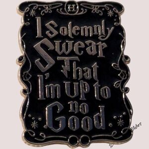 3/$12 "I Solemnly Swear I Am Up To No Good"  Harry Potter Enamel Pin